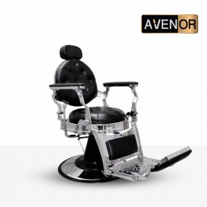 כיסא BARBER כסף דגם מפואר כיסא BARBER כסף דגם מפואר
