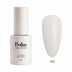לק ג׳ל בובה Buba HEMA FREE גוון 072 לבן לק ג׳ל בובה Buba HEMA FREE גוון 072 לבן